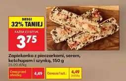 Biedronka Zapiekanka z pieczarkami , serem ketchupem i szynką , 150 g oferta