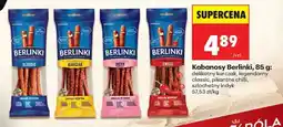 Biedronka Kabanosy Berlinki oferta