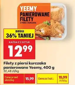 Biedronka Filety z piersi kurczaka panierowane Yeemy, 400 g oferta