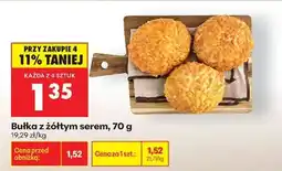 Biedronka bułka z żółtym serem , 70 g oferta