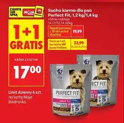 Biedronka Sucha karma dla psa Perfect Fit 1,2 kg 1,4 / kg oferta