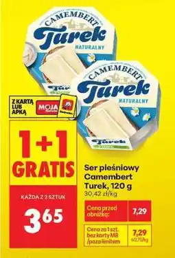 Biedronka Ser pleśniowy Camembert Turek, 120 g oferta