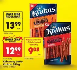 Biedronka Kabanosy party Krakus 250 g oferta