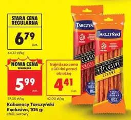 Biedronka Kabanosy Tarczyński Exclusive, 105 g: chilli, serowy oferta
