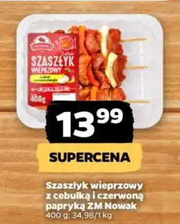 Netto Szaszłyk wieprzowy z cebulką i czerwoną papryką ZM Nowak oferta