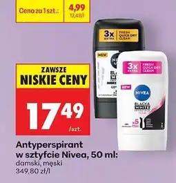 Biedronka Antyperspirant w sztyfcie Nivea, 50 ml oferta