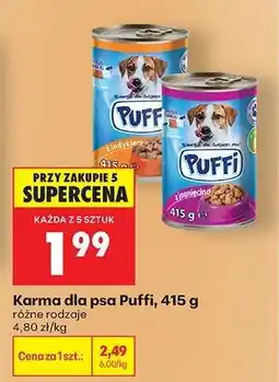Biedronka Karma dla psa Puffi, 415 g oferta