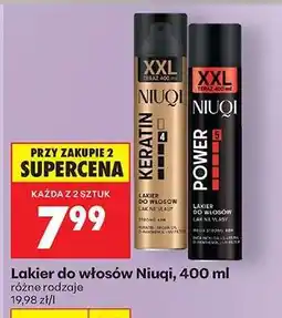 Biedronka Lakier do włosów NIUQI, 400 ml oferta