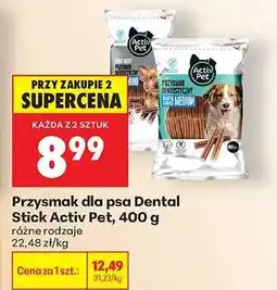 Biedronka Przysmak dla psa Dental Stick Activ Pet 400 g oferta
