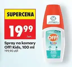 Biedronka Spray na komary Off! Kids, 100 ml oferta