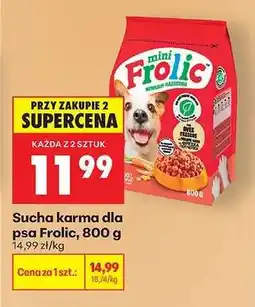 Biedronka Sucha karma dla psa Frolic, 800 g oferta