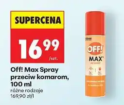 Biedronka Off! Max Spray przeciw komarom, 100 ml oferta
