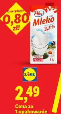 Lidl PILOS Mleko UHT 3,2% oferta