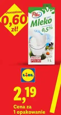 Lidl PILOS Mleko UHT 0,5% oferta