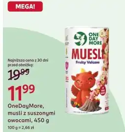 Rossmann OneDayMore, musli z suszonymi owocami oferta