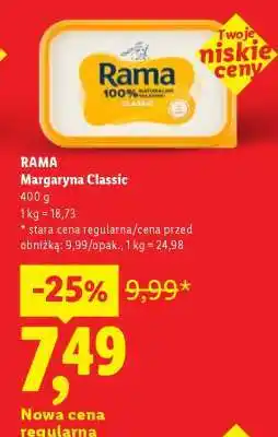 Lidl RAMA Margaryna Classic oferta