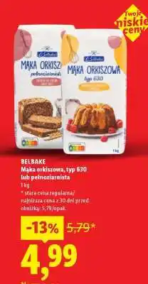 Lidl BELBAKE Mąka orkiszowa, typ 630 lub pełnoziarnista oferta