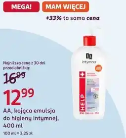 Rossmann AA, kojąca emulsja do higieny intymnej oferta