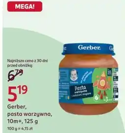 Rossmann Gerber, pasta warzywna, 10m+, 125 g oferta