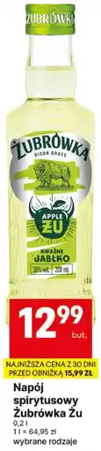 Delikatesy Centrum Napój spirytusowy Żubrówka Żu oferta