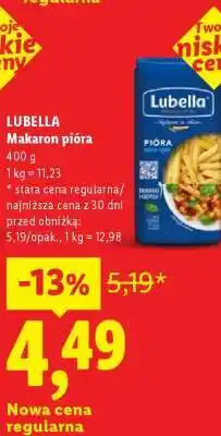 Lidl Lubella Makaron pióra oferta