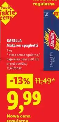 Lidl Barilla Makaron spaghetti oferta