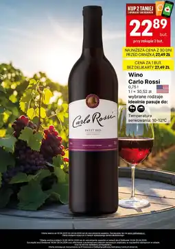 Delikatesy Centrum Wino Carlo Rossi oferta