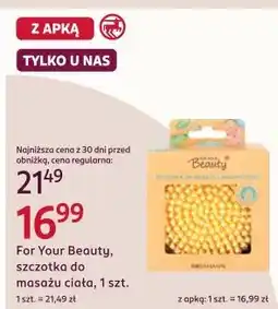 Rossmann For Your Beauty, szczotka do masażu ciała, 1 szt oferta