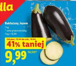 Lidl Bakłażany, luzem oferta