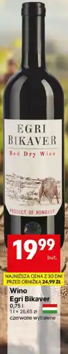 Delikatesy Centrum Wino Egri Bikaver 0,75 l czerwone wytrawne oferta