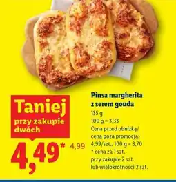 Lidl Pinsa margherita z serem gouda oferta