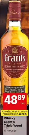 Delikatesy Centrum Whisky Grant's Triple Wood oferta