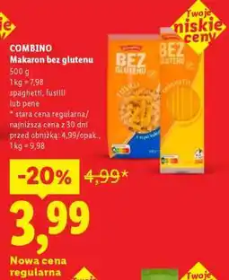 Lidl COMBINO Makaron bez glutenu oferta