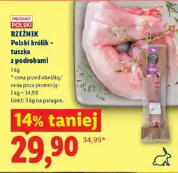 Lidl Rzeźnik Polski królik – tuszka z podrobami oferta