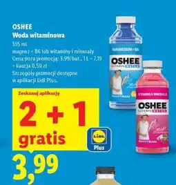Lidl OSHEE Woda witaminowa oferta