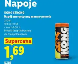Lidl KONG STRONG Napój energetyczny mango-pomelo oferta