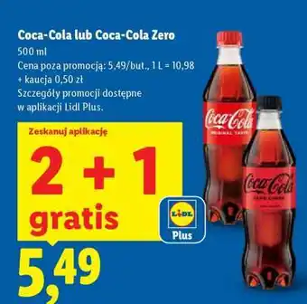 Coca-Cola lub Coca-Cola Zero