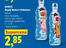 Lidl KUBUŚ Napój Waterrr Pokémon oferta
