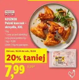 Lidl Rzeźnik Polski kurczak – skrzydła, XXL oferta