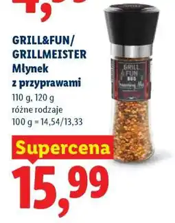 Lidl GRILL&FUN/GRILLMEISTER Młynek z przyprawami oferta