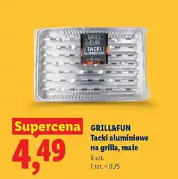 Lidl GRILL&FUN Tacki aluminiowe na grilla, małe oferta
