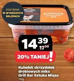 Netto Kubełek skrzydełek drobiowych miks Grill Bar Sztuka Mięsa oferta