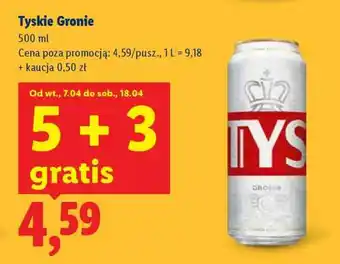 Lidl Tyskie Gronie oferta