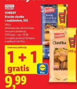 Lidl Sondey Kruche ciastka z nadzieniem, XXL oferta