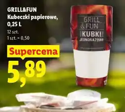 Lidl GRILL&FUN Kubeczki papierowe, 0,25 L oferta