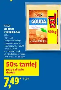 Lidl PILOS Ser gouda w kawałku, XXL oferta