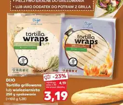Kaufland DIJO Tortilla grillowana lub wieloziarnista 250 g opakowanie oferta