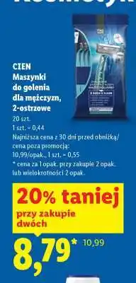 Lidl CIEN Maszynki do golenia dla mężczyzn, 2-ostrzowe oferta