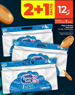 Dealz Papier toaletowy Bunny Soft 10 rolek, 3-warstwowy oferta