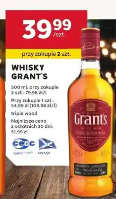 Stokrotka Whisky Grant's triple wood oferta